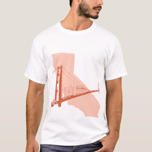 San Francisco California Golden Gate Bridge T_Shirt