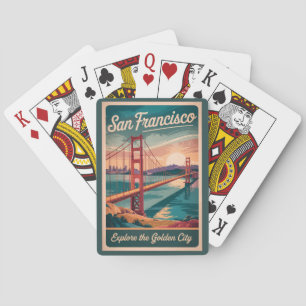 San Francisco California Golden Gate Bridge Travel Poker Cards