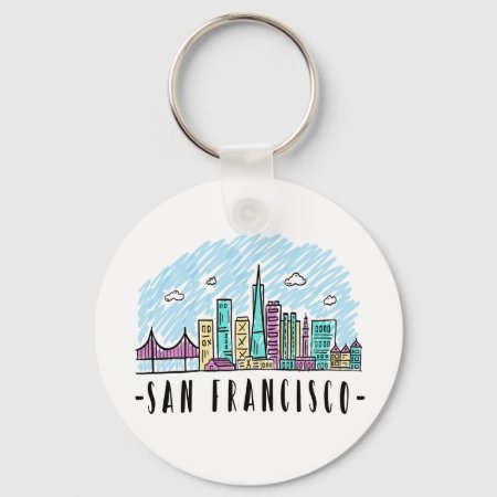 San Francisco California Golden Gate Bridge  Usa Keychain