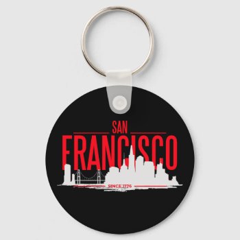 San Francisco California Golden Gate Bridge  Usa Keychain by merrydestinations at Zazzle