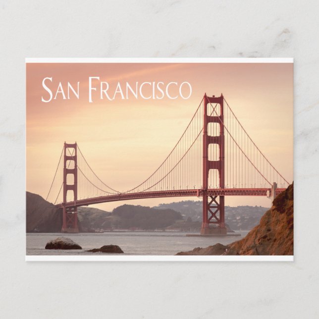 San Francisco California Golden Gate Bridge, USA Postcard (Front)