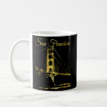 San Francisco California Golden Gate Bridge Vintag Coffee Mug
