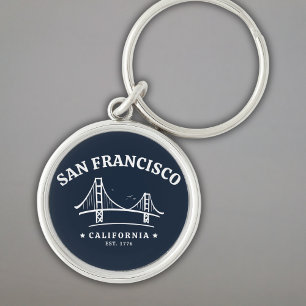 San Francisco California Golden Gate Landscape Keychain