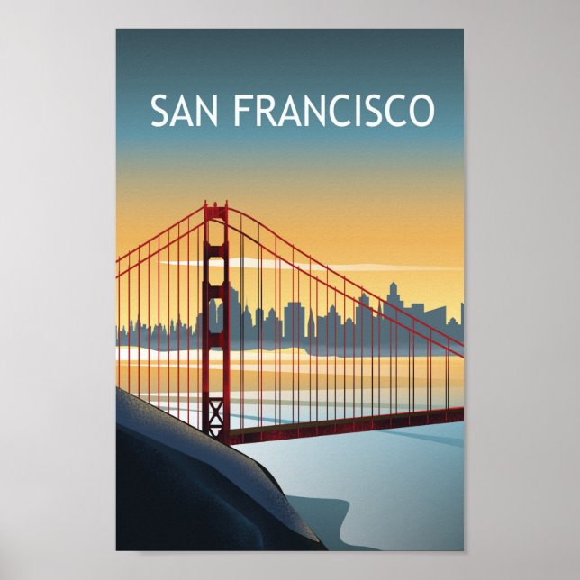 San francisco california Golden Gate Poster (Front)