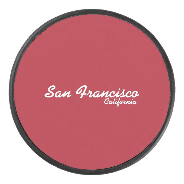San Francisco, California Hockey Puck (Front)