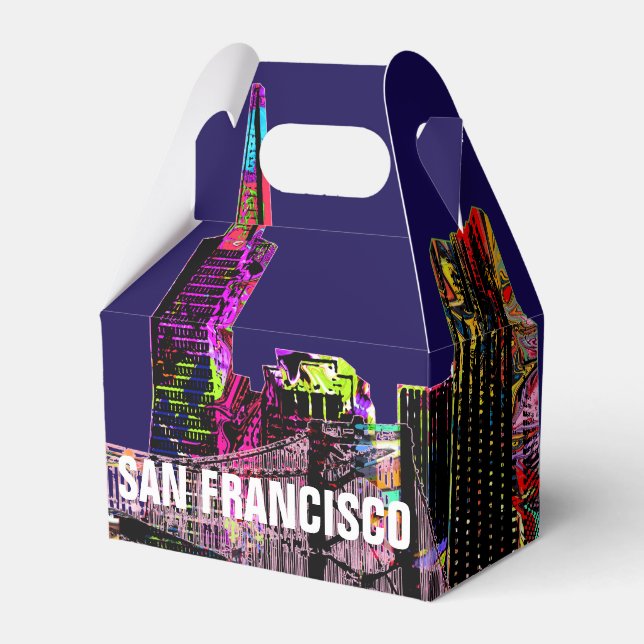 San Francisco, California in graffiti Favor Boxes (Front Side)