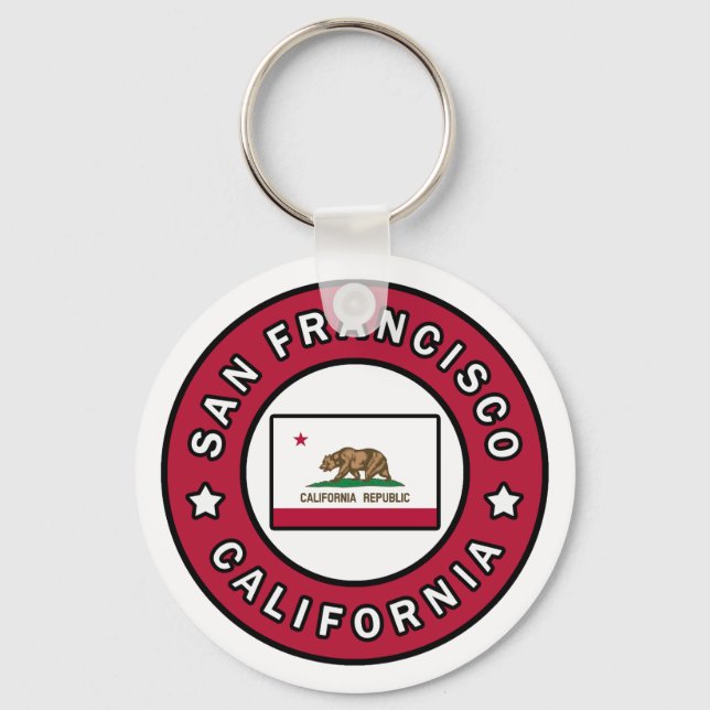 San Francisco California Keychain (Front)