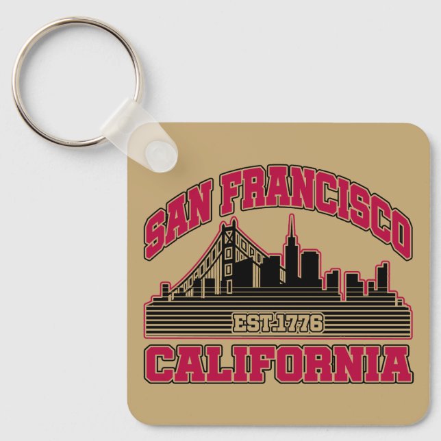 San Francisco,California Keychain (Front)