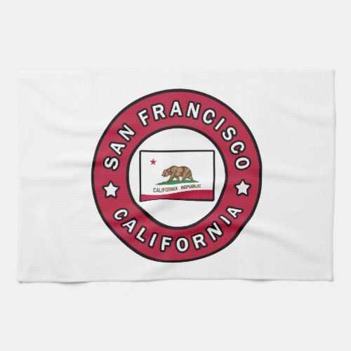 San Francisco California Kitchen Towel