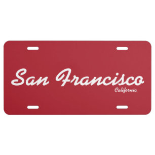 San Francisco, California License Plate