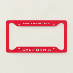 San Francisco California License Plate Frame
