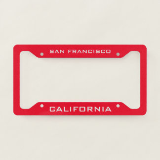 San Francisco California License Plate Frame
