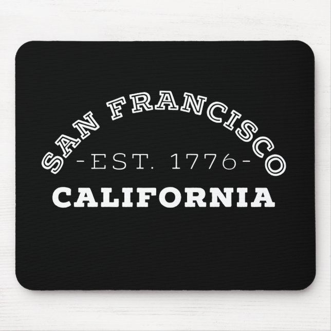 San Francisco California Mouse Pad (Front)