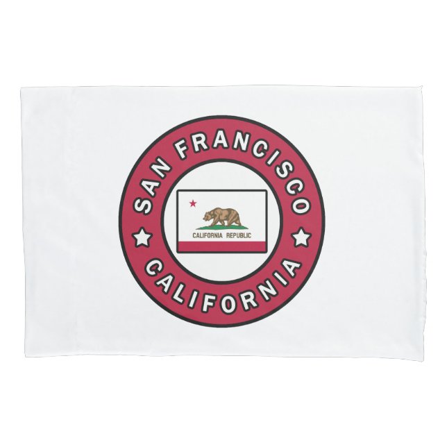 San Francisco California Pillow Case (Front)