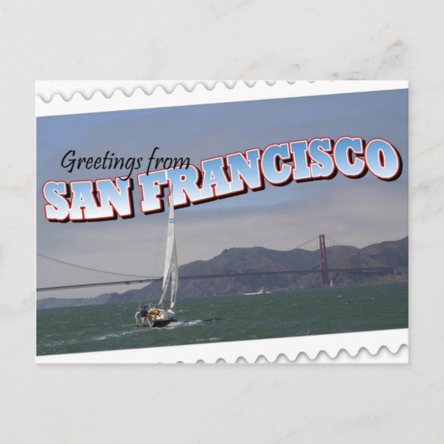 San Francisco, California Postcard (Front)