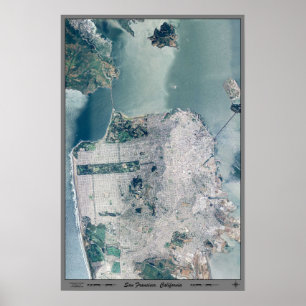 San Francisco, California satellite poster