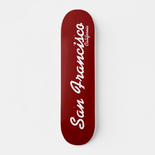 San Francisco, California Skateboard Deck (Front)