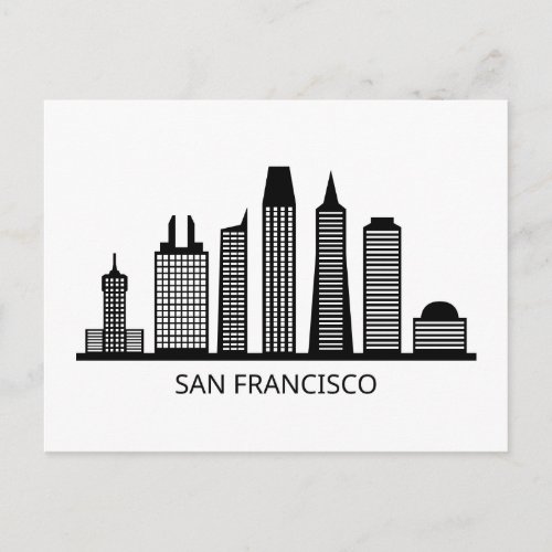 San Francisco California Skyline Postcard