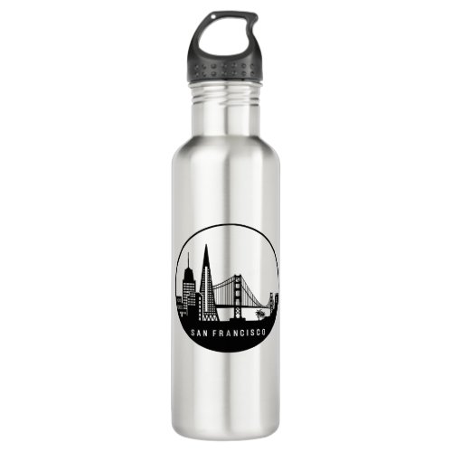 San Francisco California Skyline Stainless Steel Water Bottle