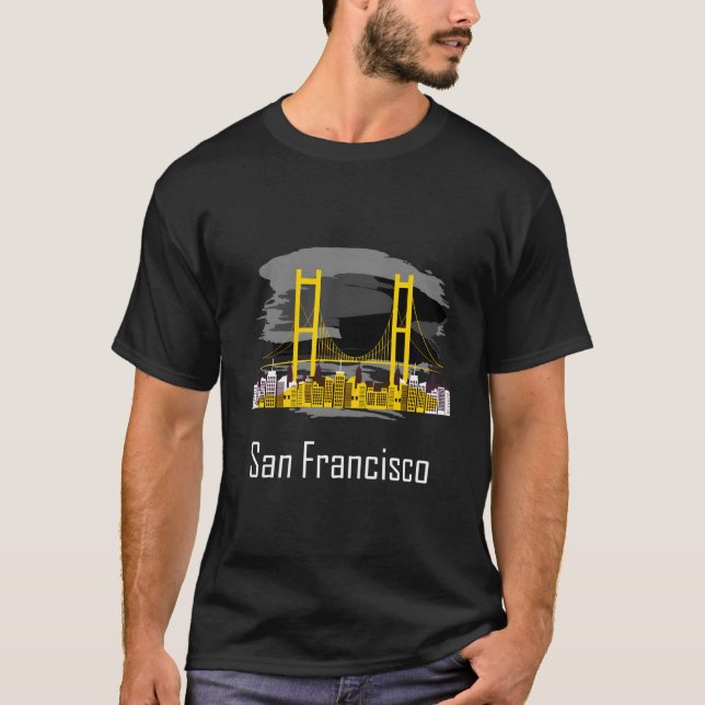 San Francisco California Skyline T-Shirt (Front)