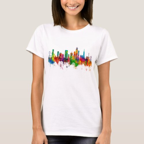 San Francisco California Skyline T_Shirt