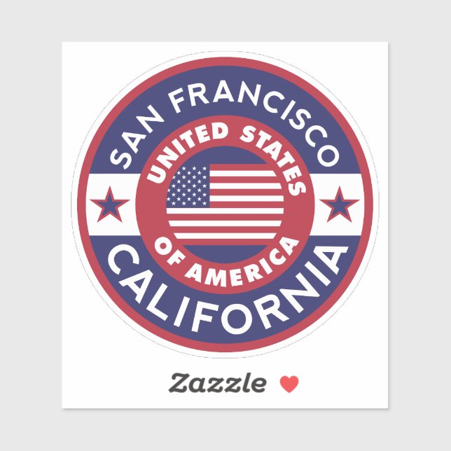 SAN FRANCISCO, California Sticker (Sheet)
