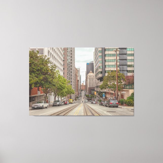San Francisco California Street Canvas Print (Front)