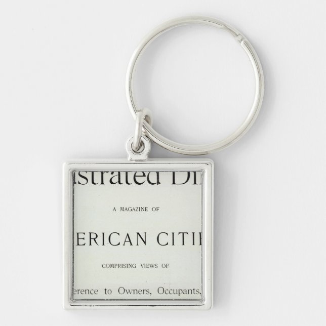 San Francisco California Title Page Keychain (Front)