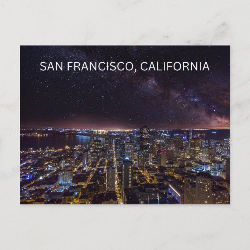 San Francisco California Travel Postcard