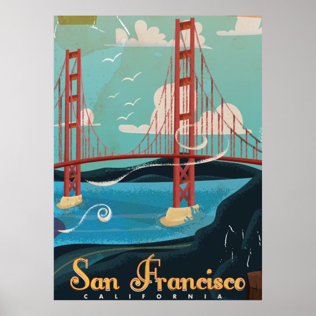 San Francisco, California Travel poster (Front)