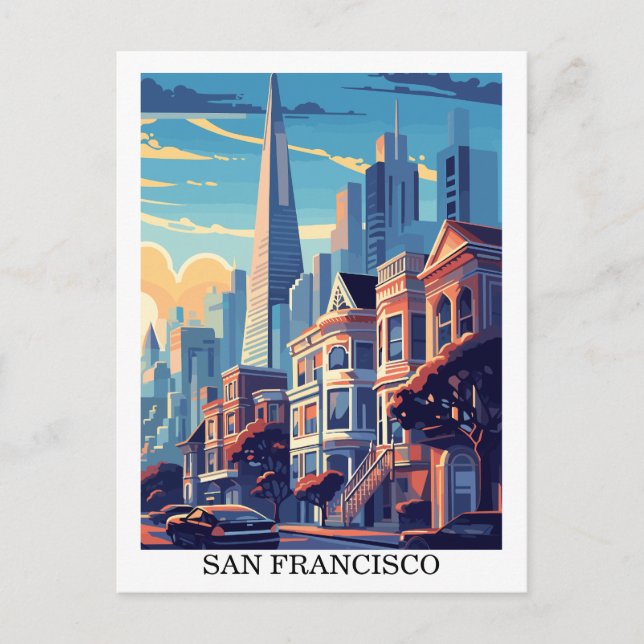 San Francisco, California: Travel Vintage Postcard (Front)
