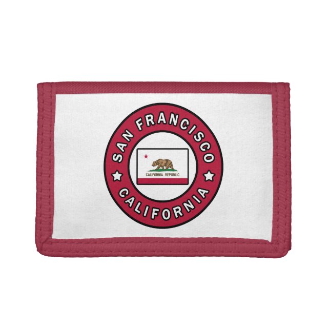 San Francisco California Trifold Wallet (Front)