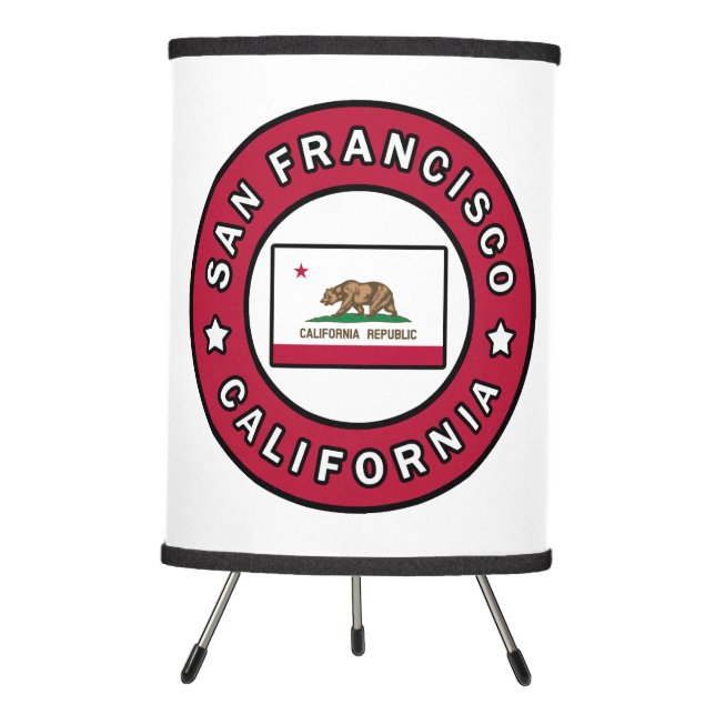 San Francisco California Tripod Lamp (Front)