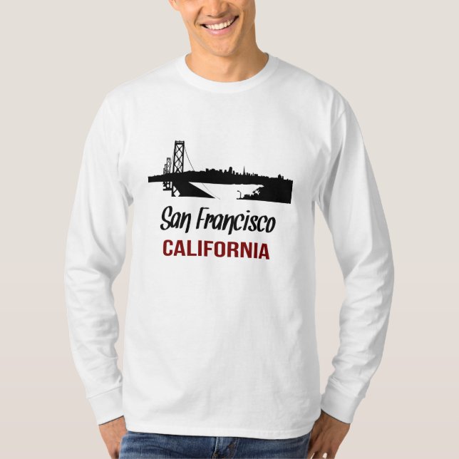 San Francisco California Unisex Long Sleeve Tee (Front)