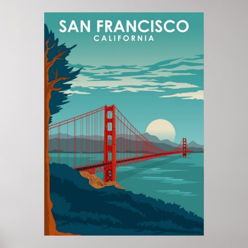 San Francisco California United States Travel Poster