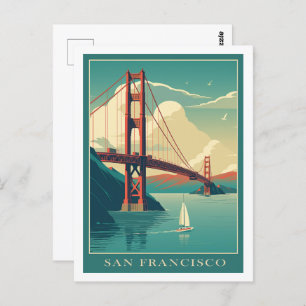 San Francisco California USA Famous Travel Place Postcard