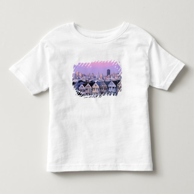 San Francisco, California. View of Victorian Toddler T-shirt (Front)