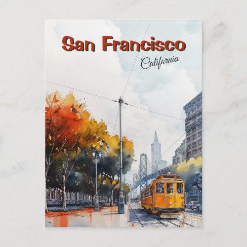 San Francisco California Vintage Travel Postcard