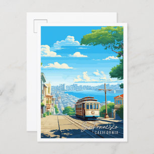 San Francisco California vintage travel Postcard