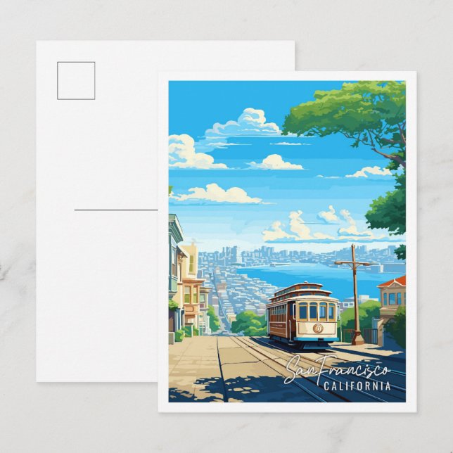 San Francisco California vintage travel Postcard (Front/Back)