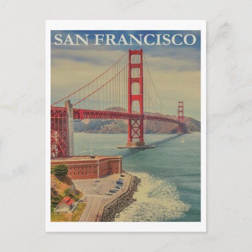 San Francisco California  vintage travel Postcard
