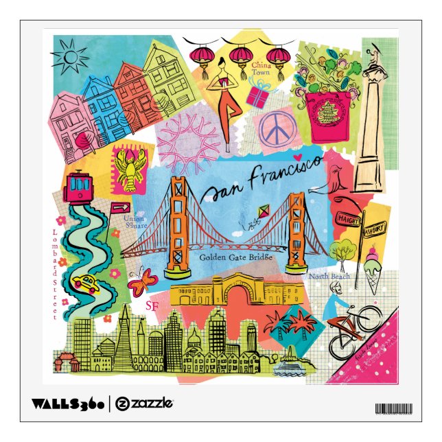 San Francisco, California Wall Decal (Front)