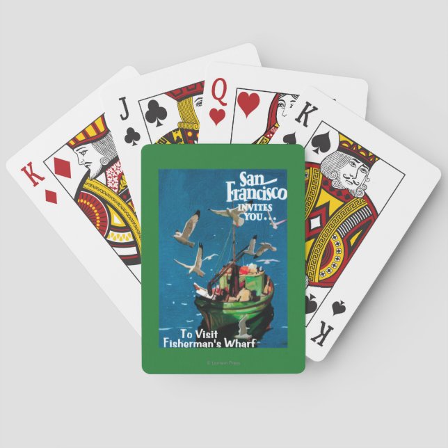 San Francisco, CaliforniaFisherman's Wharf Poker Cards (Back)