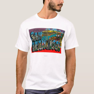 San Francisco, CaliforniaLarge Letter Scenes T-Shirt