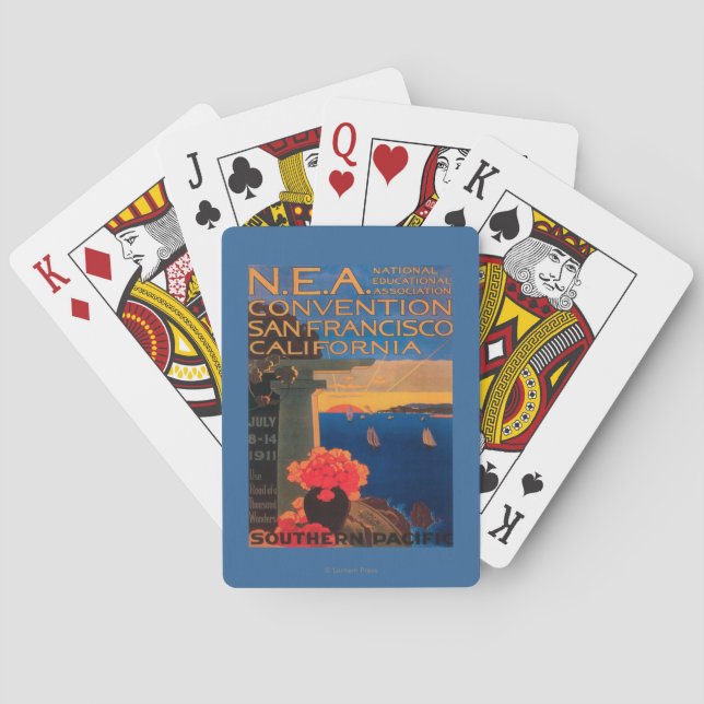 San Francisco, CaliforniaN.E.A. Convention Poker Cards (Back)