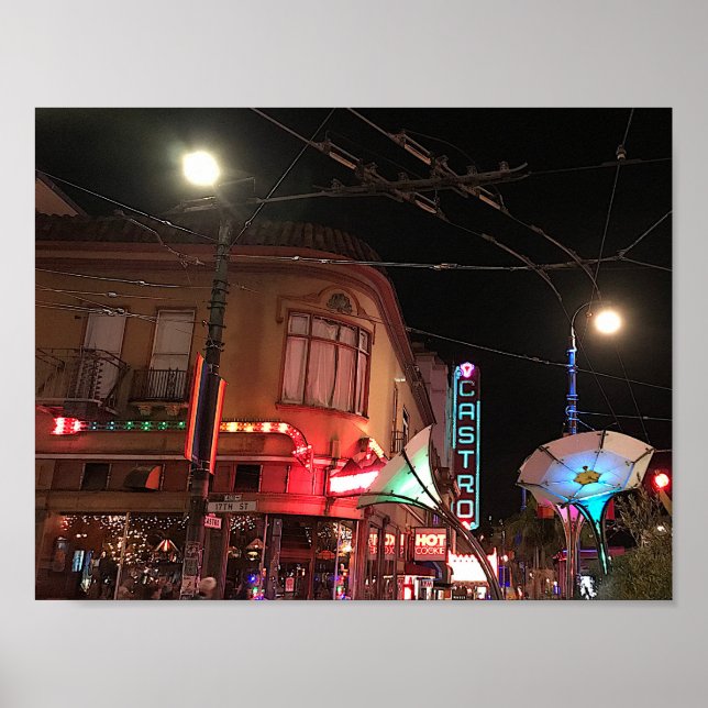 San Francisco Castro Sign #1 Poster (Front)