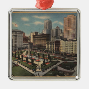 San Francisco, CAUnion Square View Metal Ornament