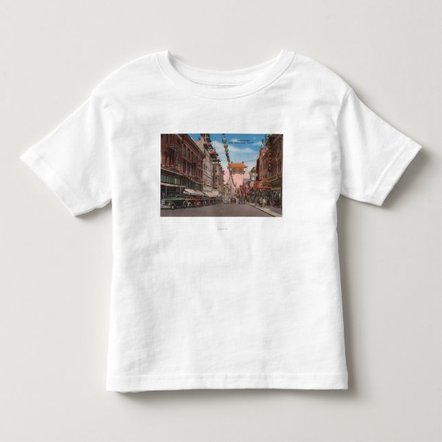 San Francisco, CAView of Chinatown Main Street Toddler T-shirt (Front)