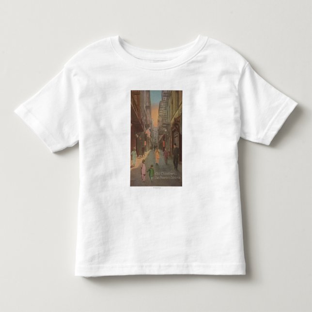 San Francisco, CAView of Old Chinatown Street Toddler T-shirt (Front)