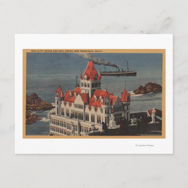 San Francisco, CAView of Old Cliff House Postcard (Front)